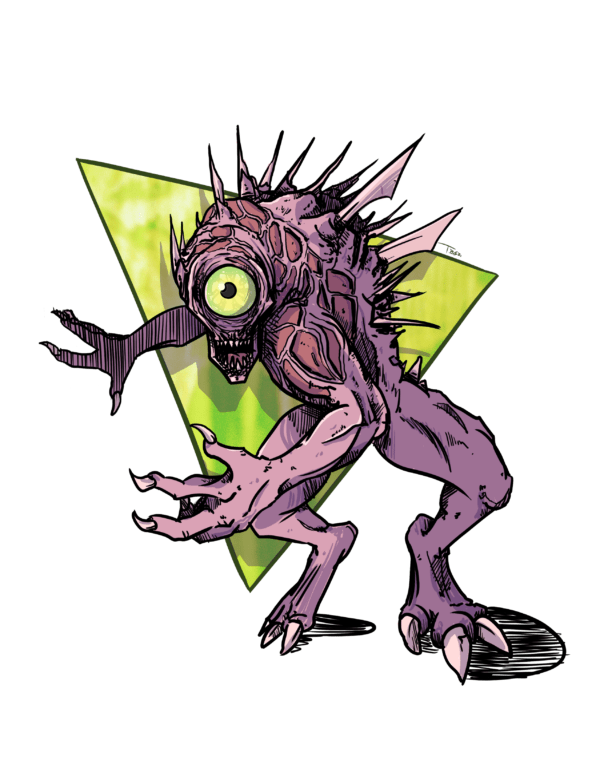 illustration of a nothic monster from dungeons and dragons