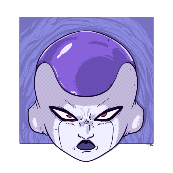 ilustration of Frieza from dragonball z
